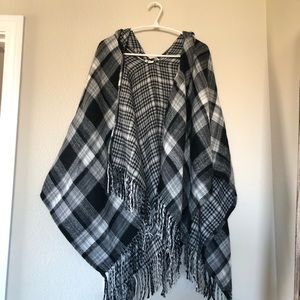 Flannel Shawl with hood